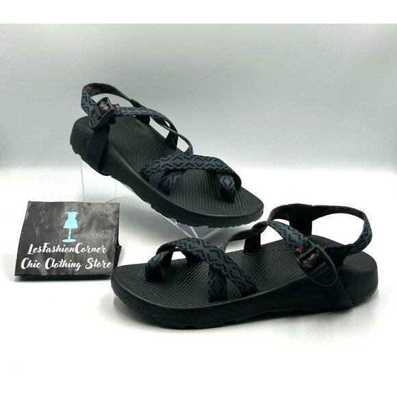 Chaco Men\'s  Black/Blue Geometric Straps Z/2 Classic Sport Sandals Size 9 3210 main image 5